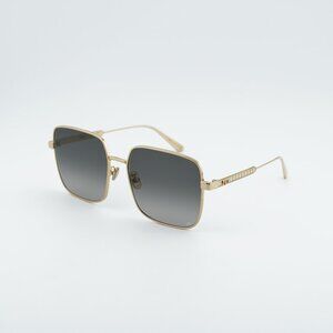 Dior DIORCANNAGE S1U B0A1 Sunglasses Gold Square Frame, Grey Lenses